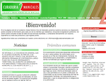 Tablet Screenshot of curaduriamanizales.com